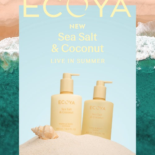 ECOYA 2026 Sea Salt & Coconut Body A5 Promo Block Insert NZ