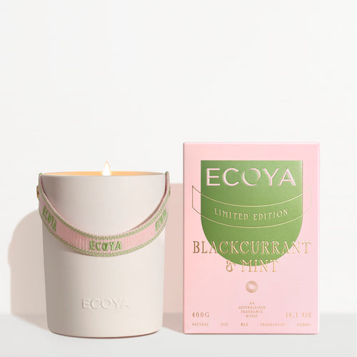 High Summer 2026 - 400g Ceramic Candle - Blackcurrant & Mint