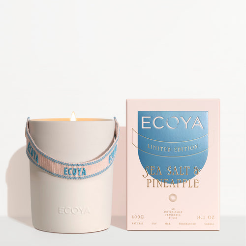 High Summer 2026 - 400g Ceramic Candle - Sea Salt & Pineapple
