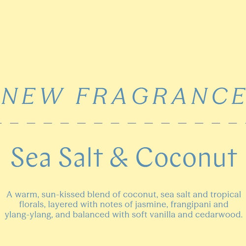 ECOYA 2026 Sea Salt & Coconut Shelf Tent Card NZ