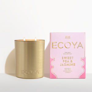 Sweet Pea & Jasmine Grand Goldie Candle Holiday Collection